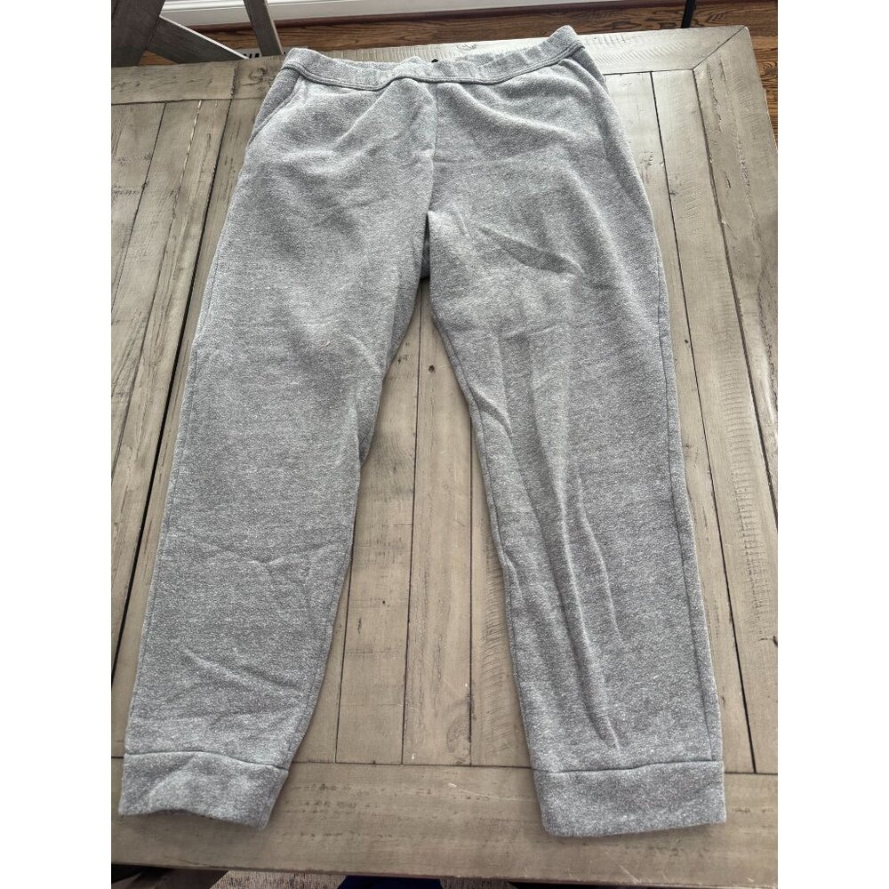Mika Jaymes Mens Back Zip French Terry Sweatpants Heather Grey Size XL